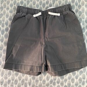 Gray dock shorts. My son loved these when he was little and cute. He's stil